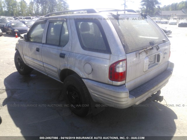 4S2CK58WXY4344621 - 2000 ISUZU RODEO S/LS/LSE SILVER photo 3