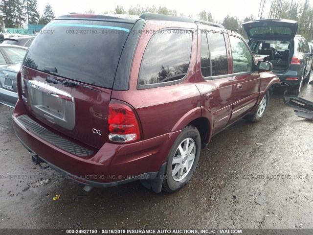 5GADS13S742440971 - 2004 BUICK RAINIER CXL MAROON photo 4