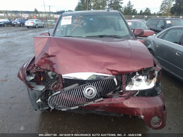 5GADS13S742440971 - 2004 BUICK RAINIER CXL MAROON photo 6