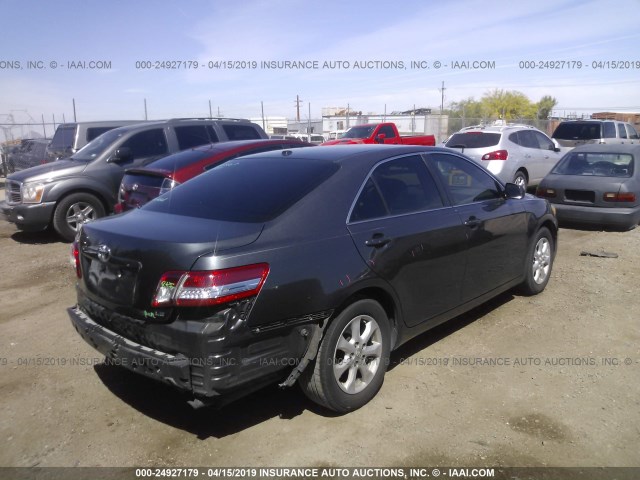 4T1BF3EK8BU215796 - 2011 TOYOTA CAMRY SE/LE/XLE GRAY photo 4