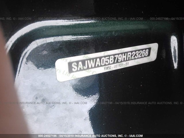 SAJWA05B79HR23268 - 2009 JAGUAR XF LUXURY GREEN photo 9