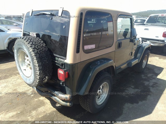 1J4FY49S0WP798735 - 1998 JEEP WRANGLER / TJ SAHARA GREEN photo 4