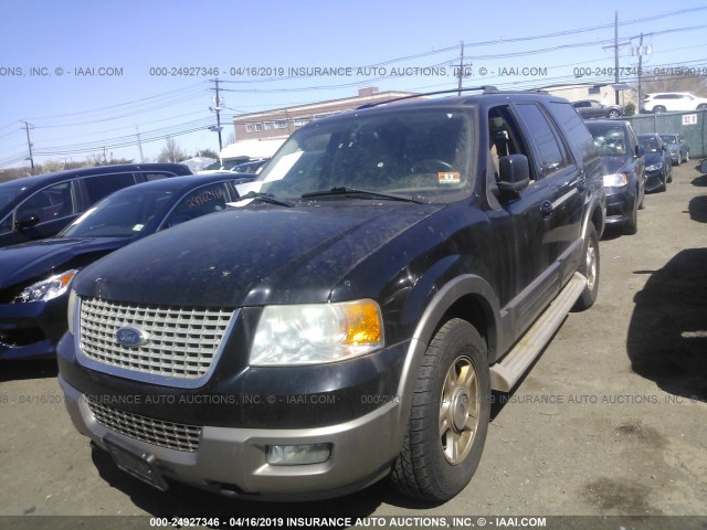 1FMFU18L04LB39354 - 2004 FORD EXPEDITION EDDIE BAUER BLACK photo 2