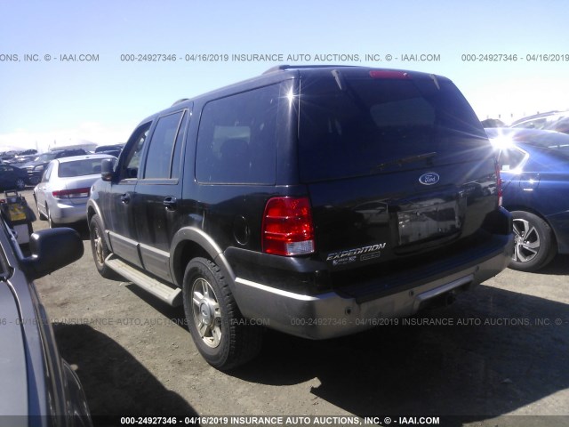 1FMFU18L04LB39354 - 2004 FORD EXPEDITION EDDIE BAUER BLACK photo 3