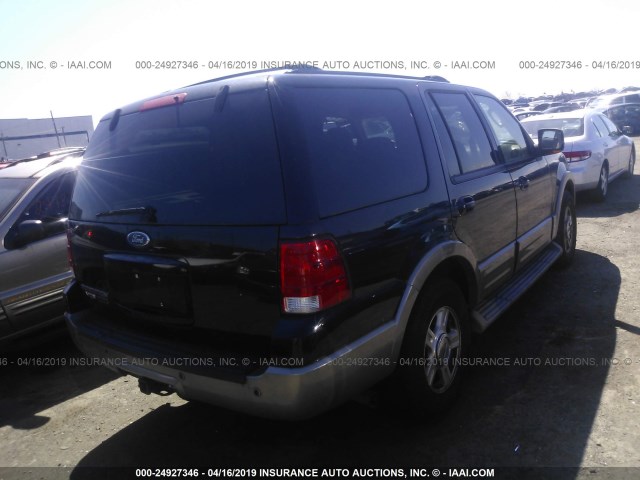 1FMFU18L04LB39354 - 2004 FORD EXPEDITION EDDIE BAUER BLACK photo 4