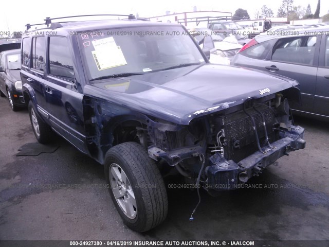 1J8HH58N26C107141 - 2006 JEEP COMMANDER LIMITED BLUE photo 1