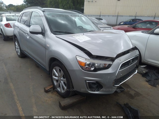 4A4AR4AU2DE004877 - 2013 MITSUBISHI OUTLANDER SPORT SE SILVER photo 1