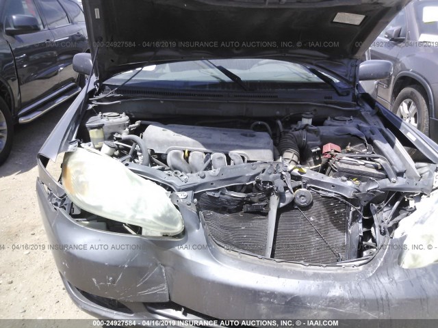 1NXBR32E96Z734755 - 2006 TOYOTA COROLLA CE/LE/S GRAY photo 10