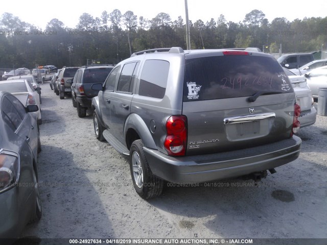 1D4HD48N75F597699 - 2005 DODGE DURANGO SLT GRAY photo 3