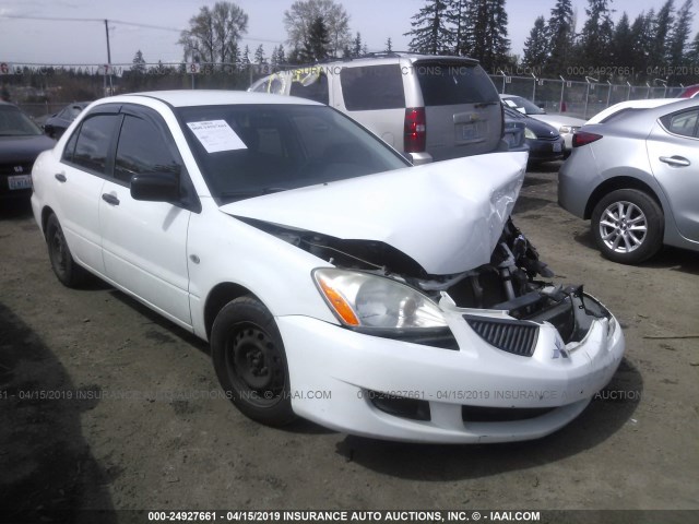 JA3AJ26E35U034903 - 2005 MITSUBISHI LANCER ES WHITE photo 1