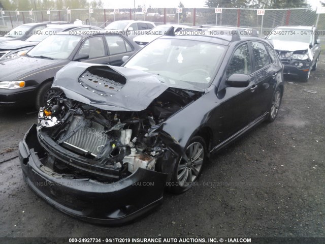 JF1GH76619G815474 - 2009 SUBARU IMPREZA WRX GRAY photo 2