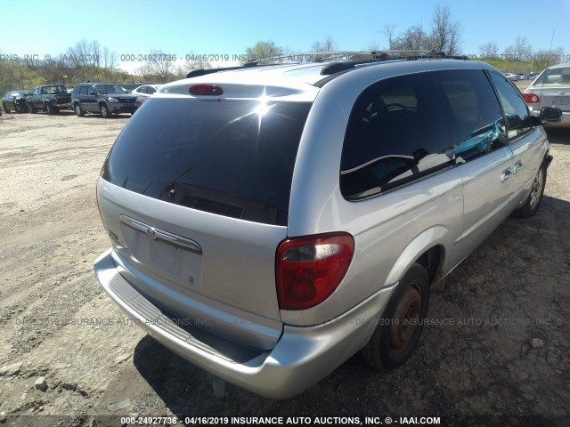 2C8GP74L52R582918 - 2002 CHRYSLER TOWN & COUNTRY EX SILVER photo 4