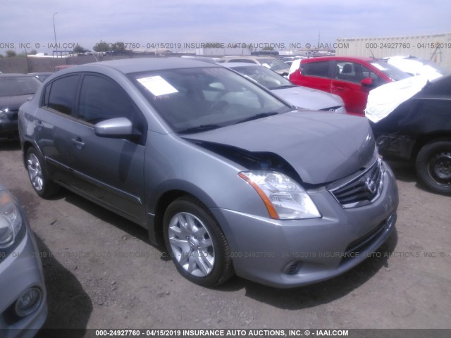 3N1AB6AP9BL716076 - 2011 NISSAN SENTRA 2.0/2.0S/SR/2.0SL GRAY photo 1