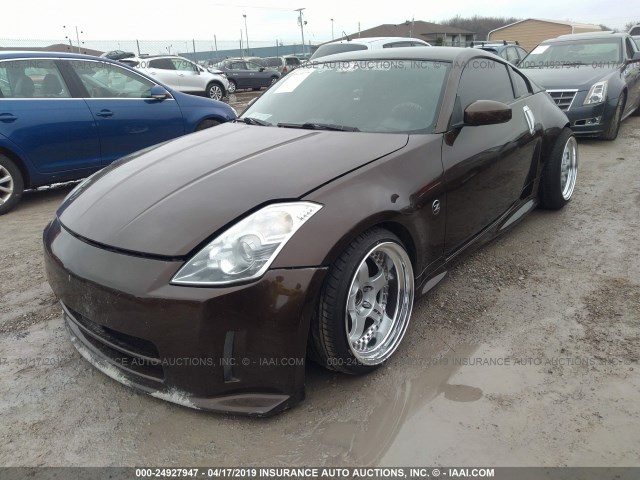 JN1AZ34D84M100244 - 2004 NISSAN 350Z COUPE BROWN photo 2