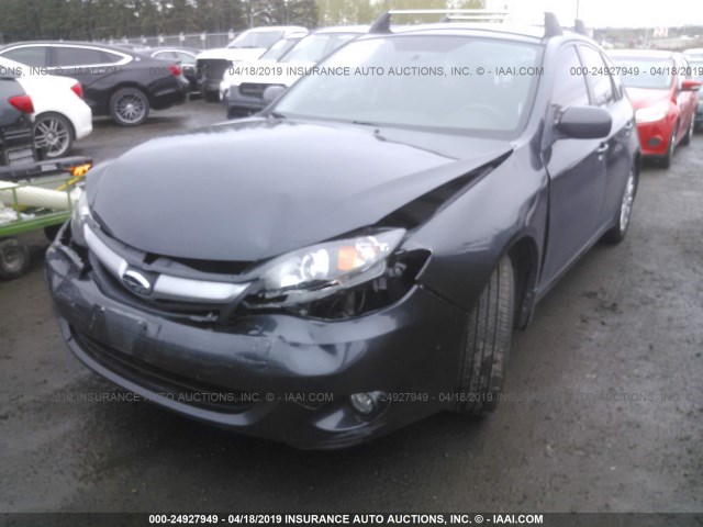 JF1GH6B67BG810463 - 2011 SUBARU IMPREZA 2.5I PREMIUM BLACK photo 2