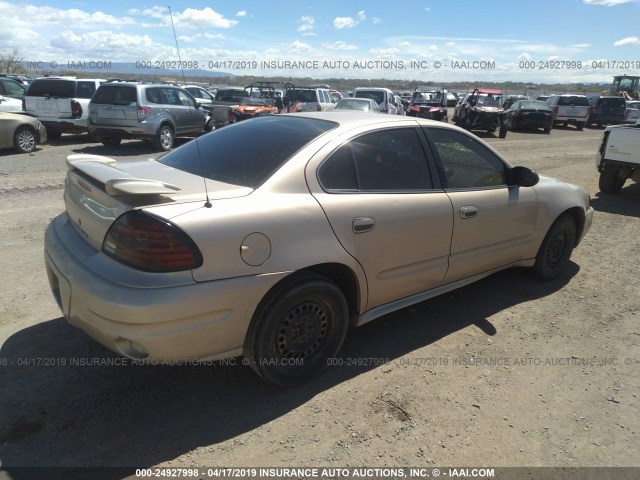 1G2NE52E85M233478 - 2005 PONTIAC GRAND AM SE GOLD photo 4