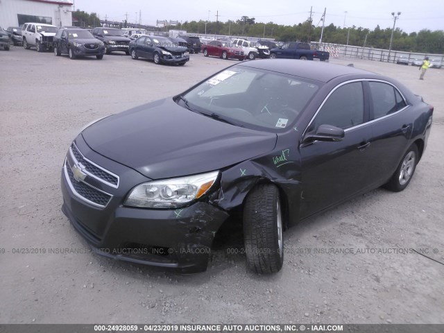 1G11C5SA1DF155831 - 2013 CHEVROLET MALIBU 1LT GRAY photo 2