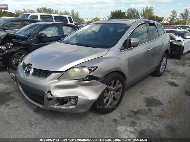 JM3ER293X70118370 - 2007 MAZDA CX-7 SILVER photo 2