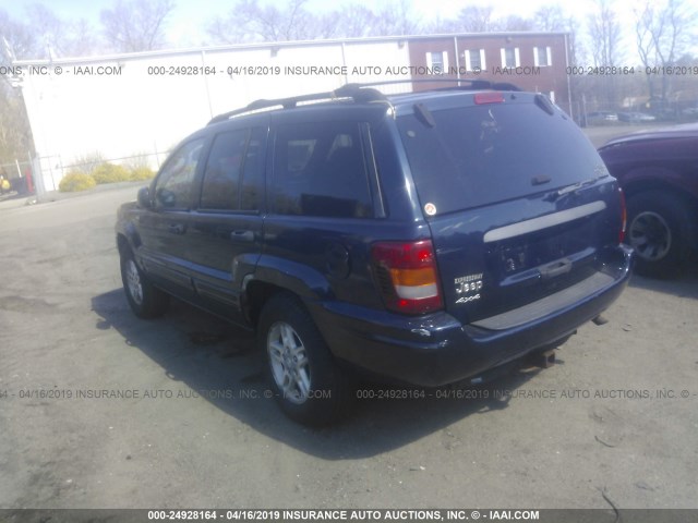 1J4GW48S64C239562 - 2004 JEEP GRAND CHEROKEE LAREDO/COLUMBIA/FREEDOM 蓝色 照片 3