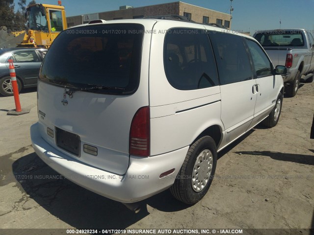 4N2DN1111VD829866 - 1997 NISSAN QUEST XE/GXE WHITE photo 4