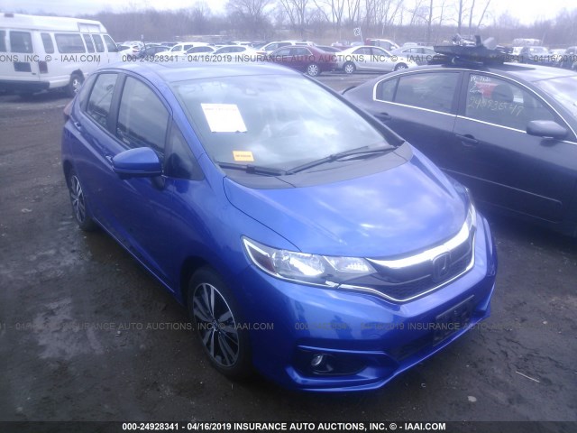 3HGGK5H80JM724626 - 2018 HONDA FIT EX/EXL BLUE photo 1