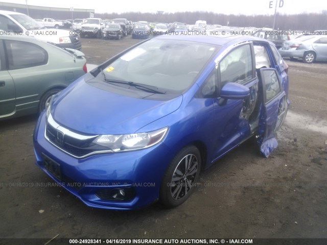 3HGGK5H80JM724626 - 2018 HONDA FIT EX/EXL BLUE photo 2