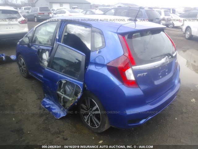 3HGGK5H80JM724626 - 2018 HONDA FIT EX/EXL BLUE photo 3