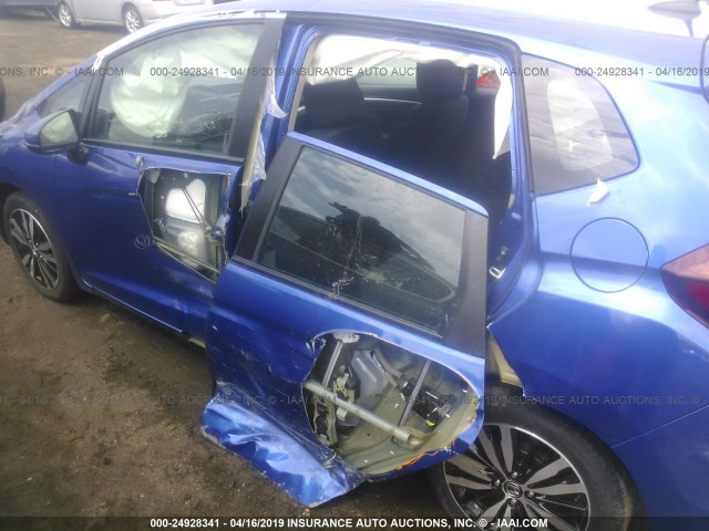 3HGGK5H80JM724626 - 2018 HONDA FIT EX/EXL BLUE photo 6