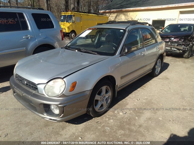 JF1GG68522H837050 - 2002 SUBARU IMPREZA OUTBACK SPORT SILVER photo 2