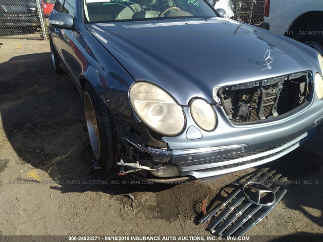 WDBUF65J03A175074 - 2003 MERCEDES-BENZ E 320 Light Blue photo 6