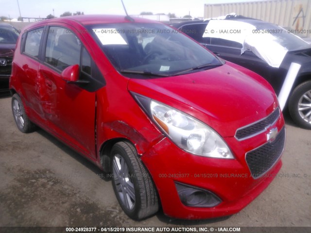 KL8CD6S9XDC531073 - 2013 CHEVROLET SPARK 1LT RED photo 1