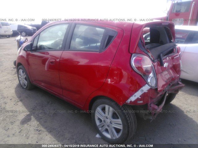 KL8CD6S9XDC531073 - 2013 CHEVROLET SPARK 1LT RED photo 3