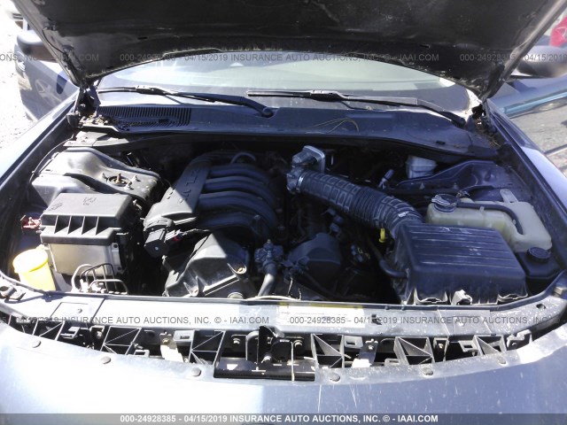 2B3KA43R37H697078 - 2007 DODGE CHARGER SE/SXT GRAY photo 10