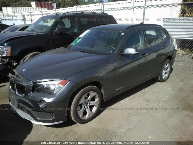 WBAVM1C57FVW57104 - 2015 BMW X1 SDRIVE28I GRAY photo 2