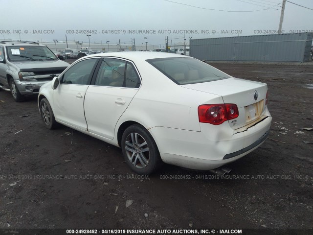 3VWRG71K66M657822 - 2006 VOLKSWAGEN JETTA 2.5 WHITE photo 3