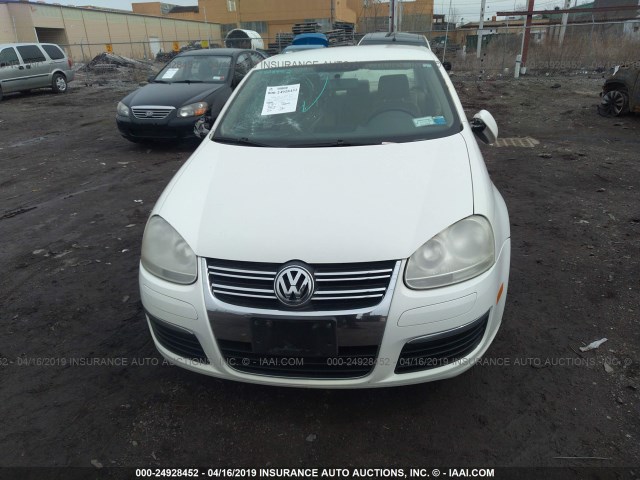 3VWRG71K66M657822 - 2006 VOLKSWAGEN JETTA 2.5 WHITE photo 6