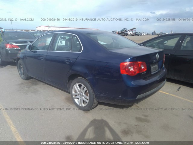 3VWRT71K26M050697 - 2006 VOLKSWAGEN JETTA TDI BLUE photo 3