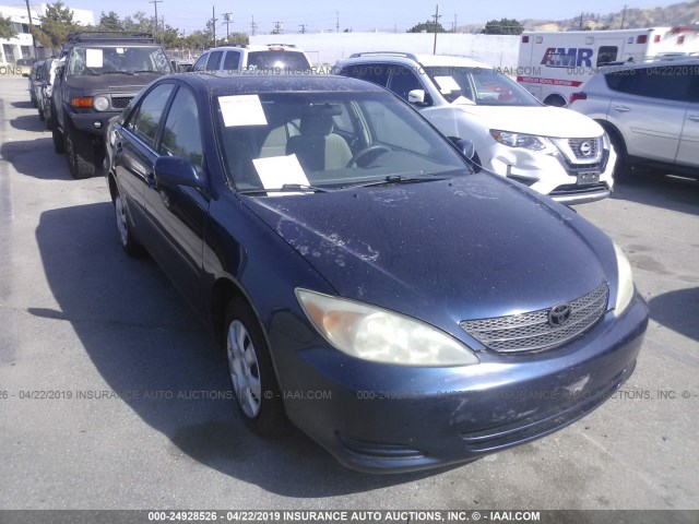 4T1BE32K62U626380 - 2002 TOYOTA CAMRY LE/XLE/SE BLUE photo 1