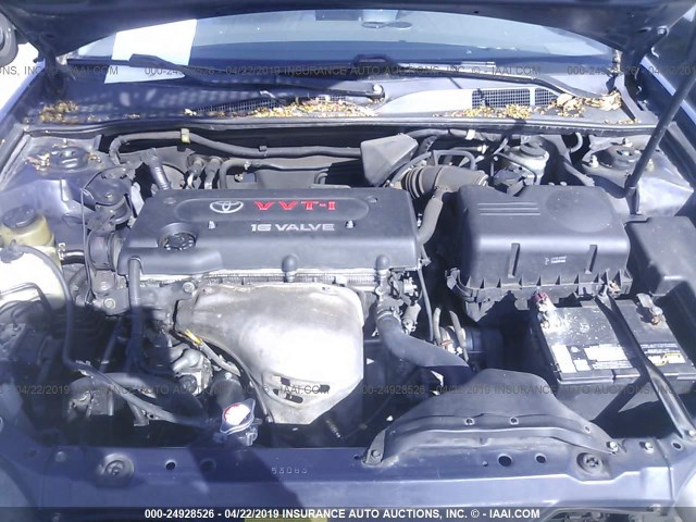 4T1BE32K62U626380 - 2002 TOYOTA CAMRY LE/XLE/SE BLUE photo 10