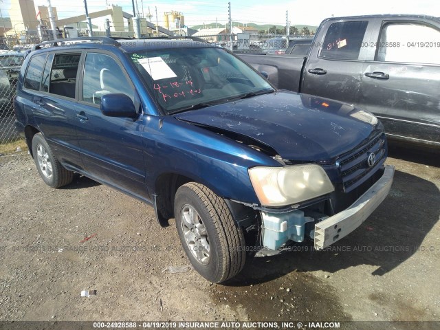 JTEGF21A330110007 - 2003 TOYOTA HIGHLANDER LIMITED BLUE photo 6