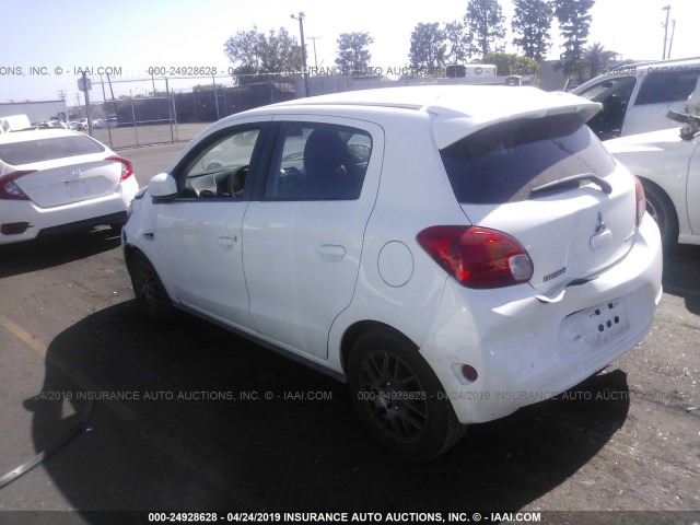 ML32A3HJ4EH008683 - 2014 MITSUBISHI MIRAGE DE WHITE photo 3