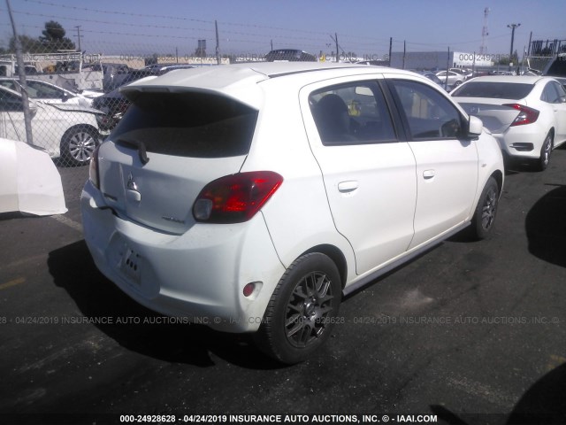 ML32A3HJ4EH008683 - 2014 MITSUBISHI MIRAGE DE WHITE photo 4