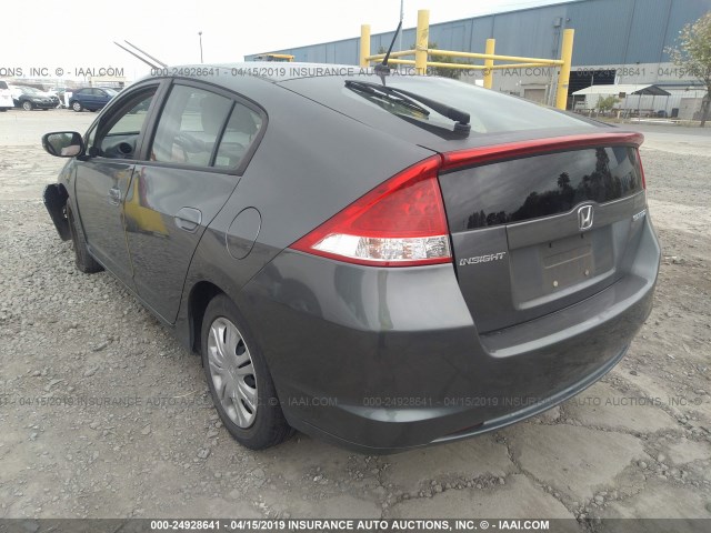 JHMZE2H56AS041368 - 2010 HONDA INSIGHT LX GRAY photo 3