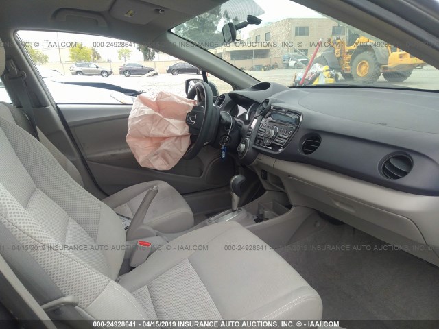 JHMZE2H56AS041368 - 2010 HONDA INSIGHT LX GRAY photo 5