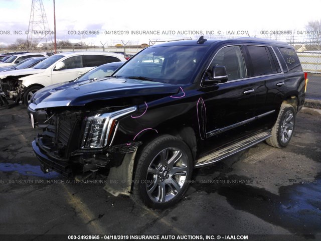 1GYS4NKJ9FR580508 - 2015 CADILLAC ESCALADE PREMIUM BLACK photo 2