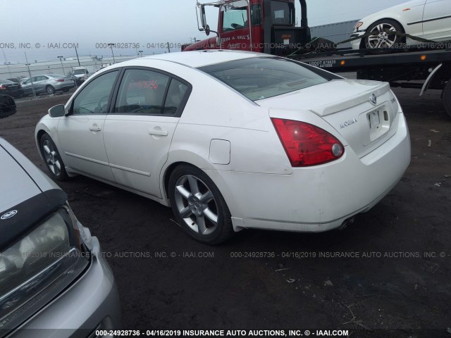 1N4BA41E54C850353 - 2004 NISSAN MAXIMA SE/SL WHITE photo 3