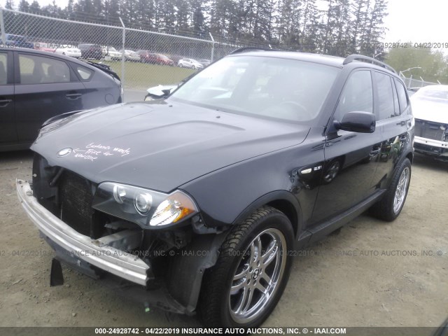 WBXPA73405WC45121 - 2005 BMW X3 2.5I BLACK photo 2