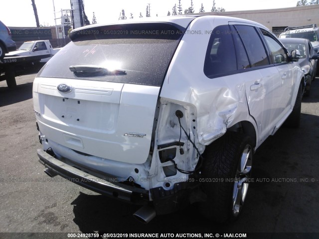 2FMDK3AK7DBC97393 - 2013 FORD EDGE SPORT WHITE photo 4