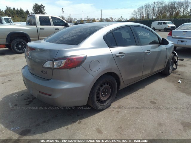 JM1BL1UG3C1589282 - 2012 MAZDA 3 I SILVER photo 4