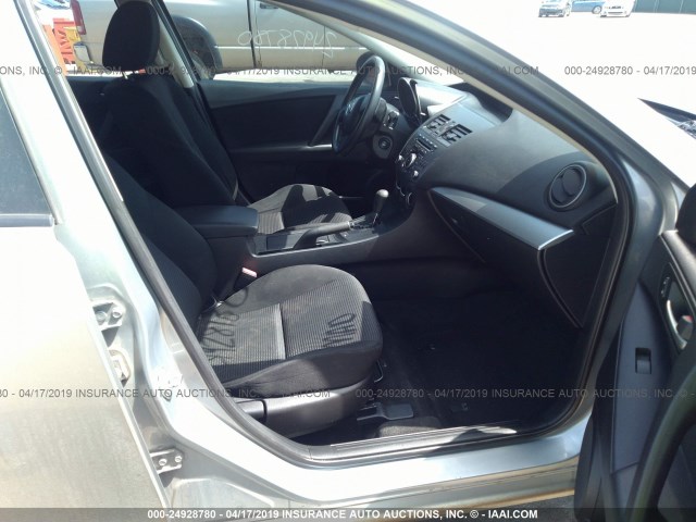 JM1BL1UG3C1589282 - 2012 MAZDA 3 I SILVER photo 5